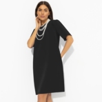 Платье Виртуальные будни (классика). Состав: 60% п/э, 37% вискоза, 3% спандекс