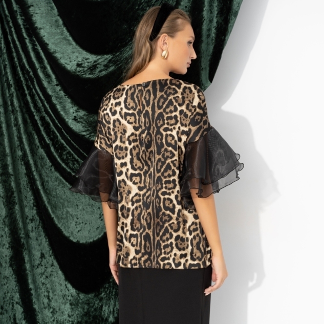 Блуза Молниеносная влюбленность (леопард) 