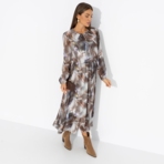 Платье Летящие мгновения (grey). Состав: 100% п/э