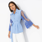 Жакет Даю автограф (с поясом). Состав: 95% п/а, 5% эластан