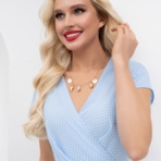 Платье Всегда в выигрыше! (привлекательная, с поясом). Состав: 95% п/э, 5% эластан