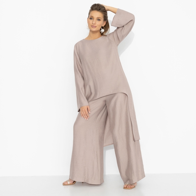 Брюки Красиво жить (серебристо-розовые) 