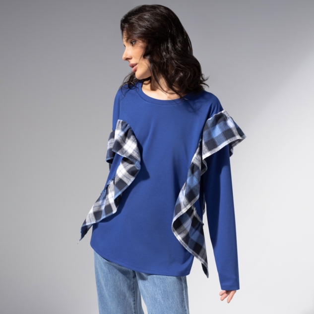 Лонгслив Гардеробная магия (синий) 