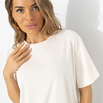 Футболка Знак принцессы (беж). Состав: 65% п/э, 30% вискоза, 5% спандекс