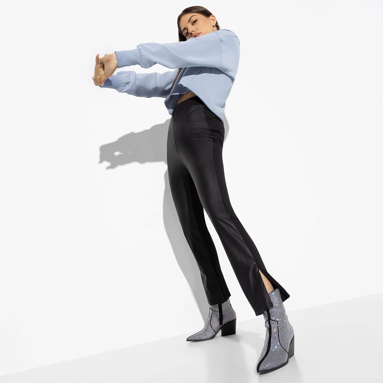 Леггинсы Меня не забудешь. Состав: 96% п/э, 4% эластан