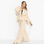 Брючный костюм Серьезная леди (2 в 1, пудра). Состав: 95% п/э, 5% эластан
