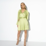 Платье Люксовый выход (с поясом). Состав: 97% полиэстер, 3% спандекс