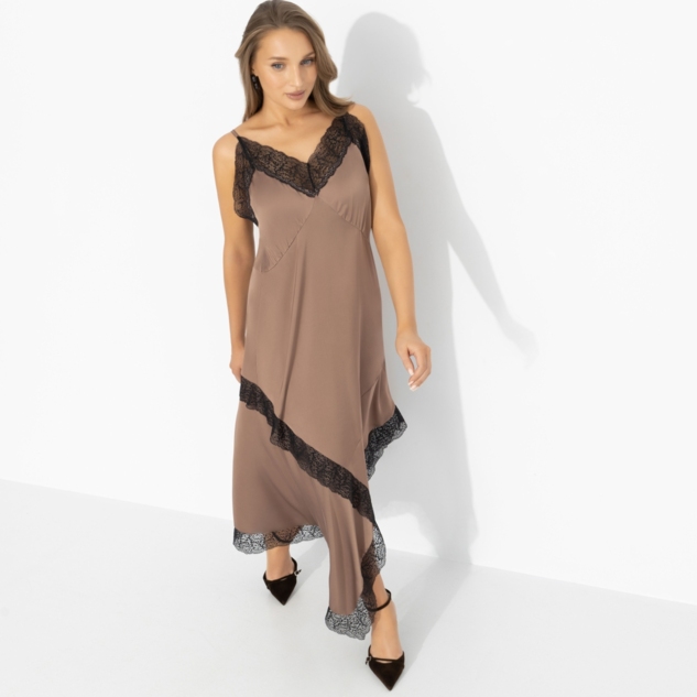 Платье Как Кейт Мосс (кофе) 