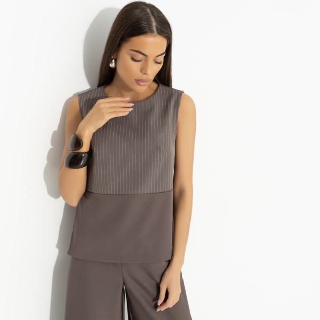 Блуза Кейт Мосс отдыхает (brown) 