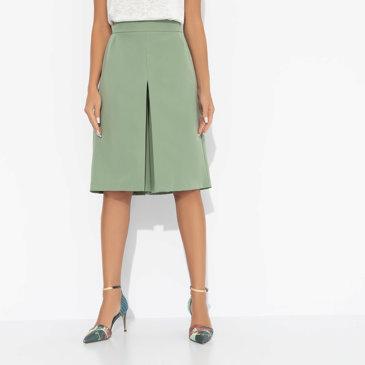 Девочкам это нравится (green). Купить женский Юбка-шорты оптом от производителя.