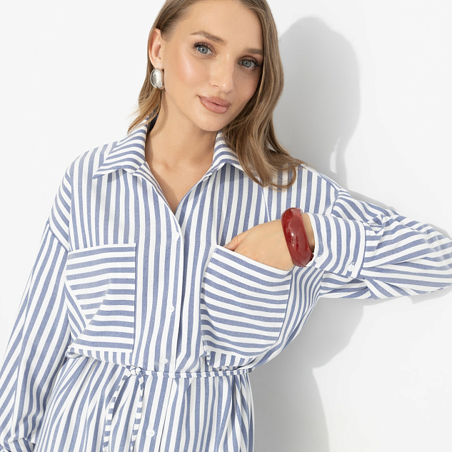 Платье-рубашка В самое сердце (тренд) 