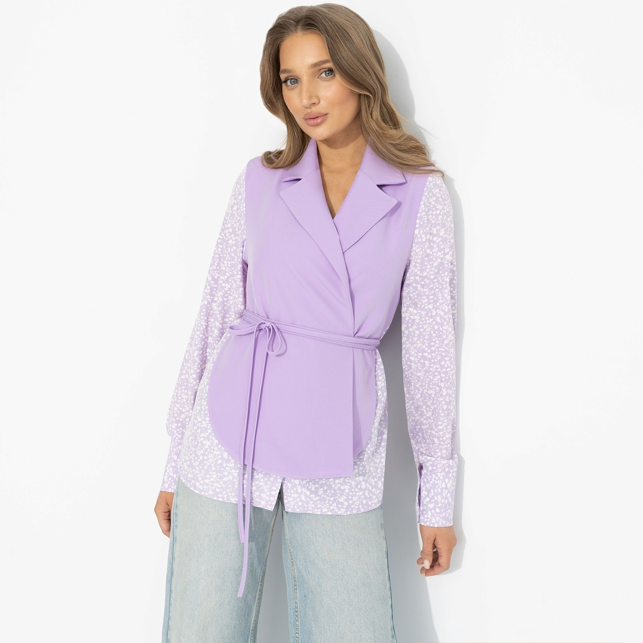 Собрание идей (сирень). Состав: 60% п/э, 37% вискоза, 3% спандекс