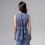 Идеал для всех (синий). Состав: 35% п/э, 30% вискоза, 30% хлопок, 5% спандекс