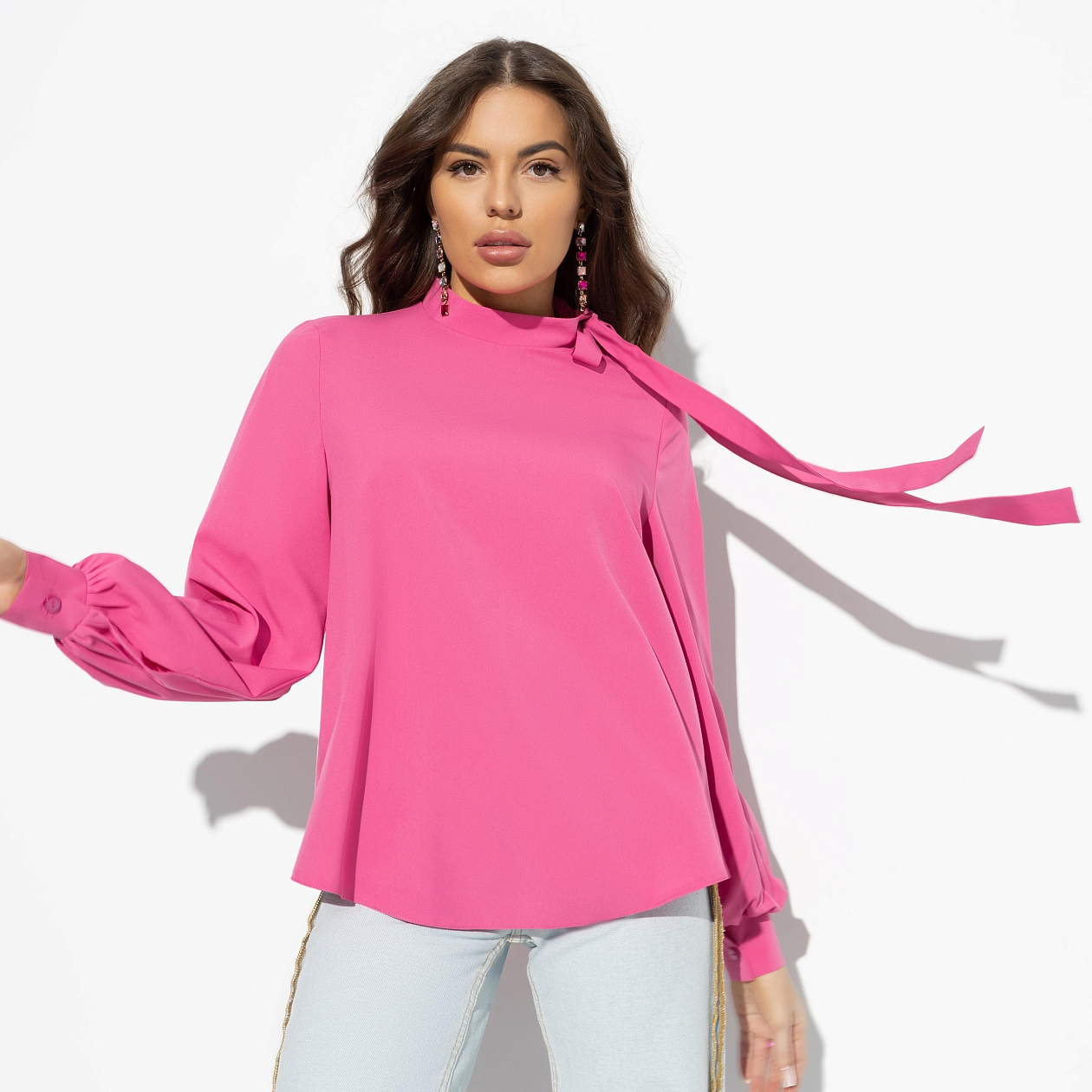 Блуза Подари мне цветы (passion). Состав: 95% п/э, 5% эластан