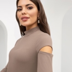 Водолазка Модный витамин (капучино). Состав: 65% п/э, 30% вискоза, 5% спандекс