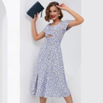 Платье Легендарная модель (летние ноты). Состав: 65% полиэстер, 30% вискоза, 5% эластан