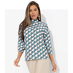 Блуза Вихрь комплиментов. Состав: 65% п/э, 30% вискоза, 5% эластан