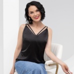 Создана для поцелуев (блэк). Купить женский Топ оптом от производителя.