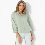 Блуза Твой личный тренд (хаки). Состав: 95% п/э, 5% эластан