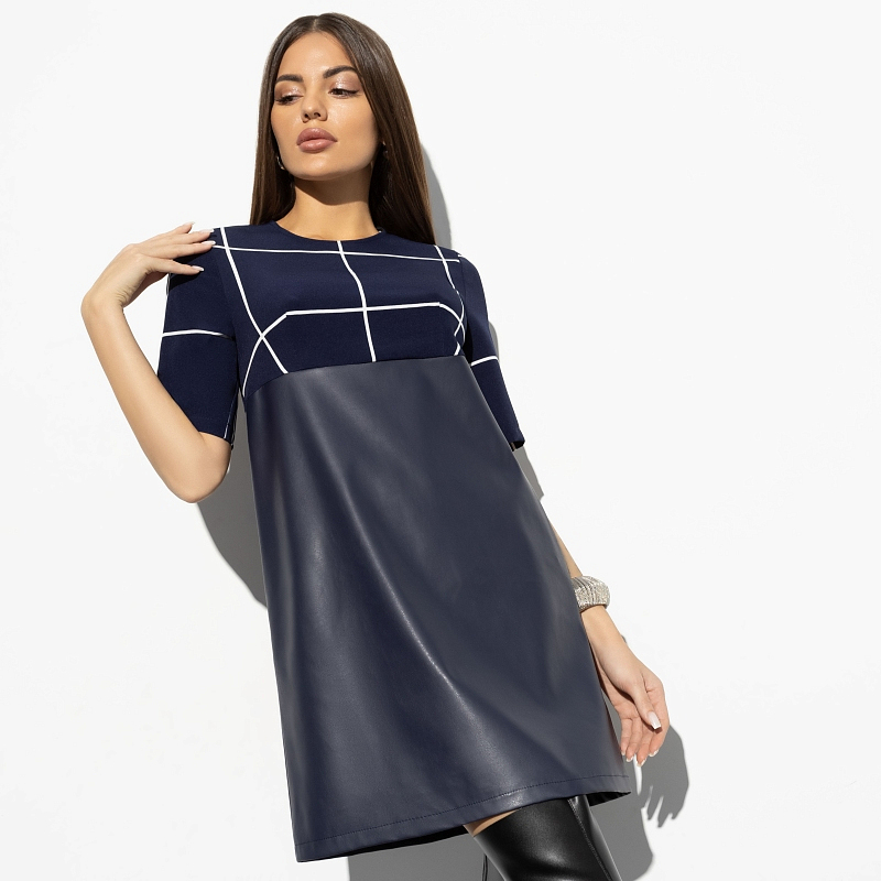 Платье Идеал красоты (style blue). Состав: 55% п/у волокно, 45% полиэстер