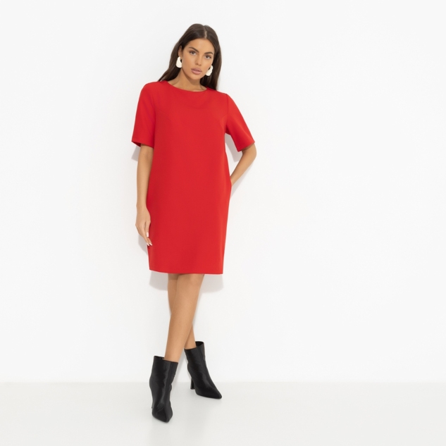 Платье Виртуальные будни (red) 