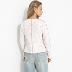 Лонгслив Громкий тренд (нежное чувство). Состав: 97% хлопок, 3% лайкра