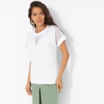 Футболка Всегда нарядна. Состав: 65% п/э, 30% вискоза, 5% стрейч