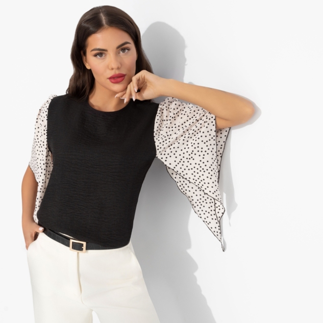 Блуза Значение моды (черная) 