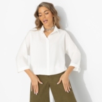 Блуза Твой личный тренд (белая). Состав: 95% полиэстер, 5% эластан