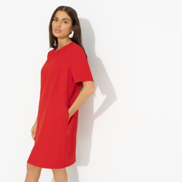 Платье Виртуальные будни (red) 