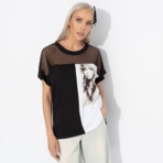 Футболка Ты в деле (girl). Состав: 65% п/э, 30% вискоза, 5% стрейч