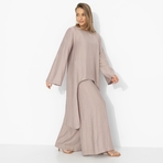 Туника Легко и смело (серебристо-розовая). Состав: 75% вискоза, 25% нейлон