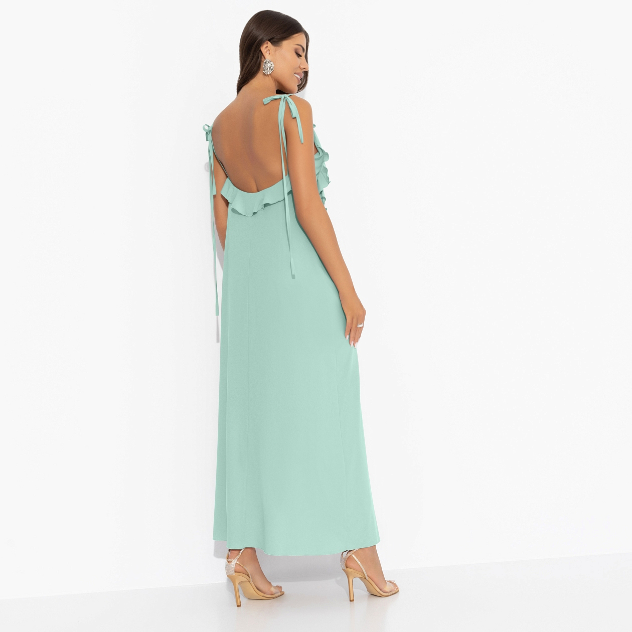 Платье Хорошо быть мной (мята). Состав: 95% п/э, 5% эластан