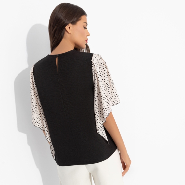 Блуза Значение моды (черная) 