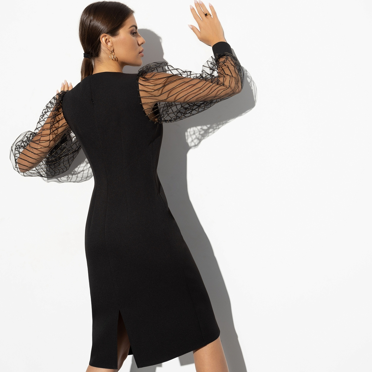 Платье Таинственная незнакомка (black). Состав: 95% полиэстер, 5% эластан