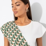 Блуза Все взгляды - на прекрасное (яркая). Состав: 95% п/а, 5% эластан