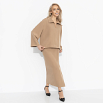 Комплект с юбкой Легкость эмоций (2 в 1, утренний кофе). Состав: 95% п/э, 5% эластан