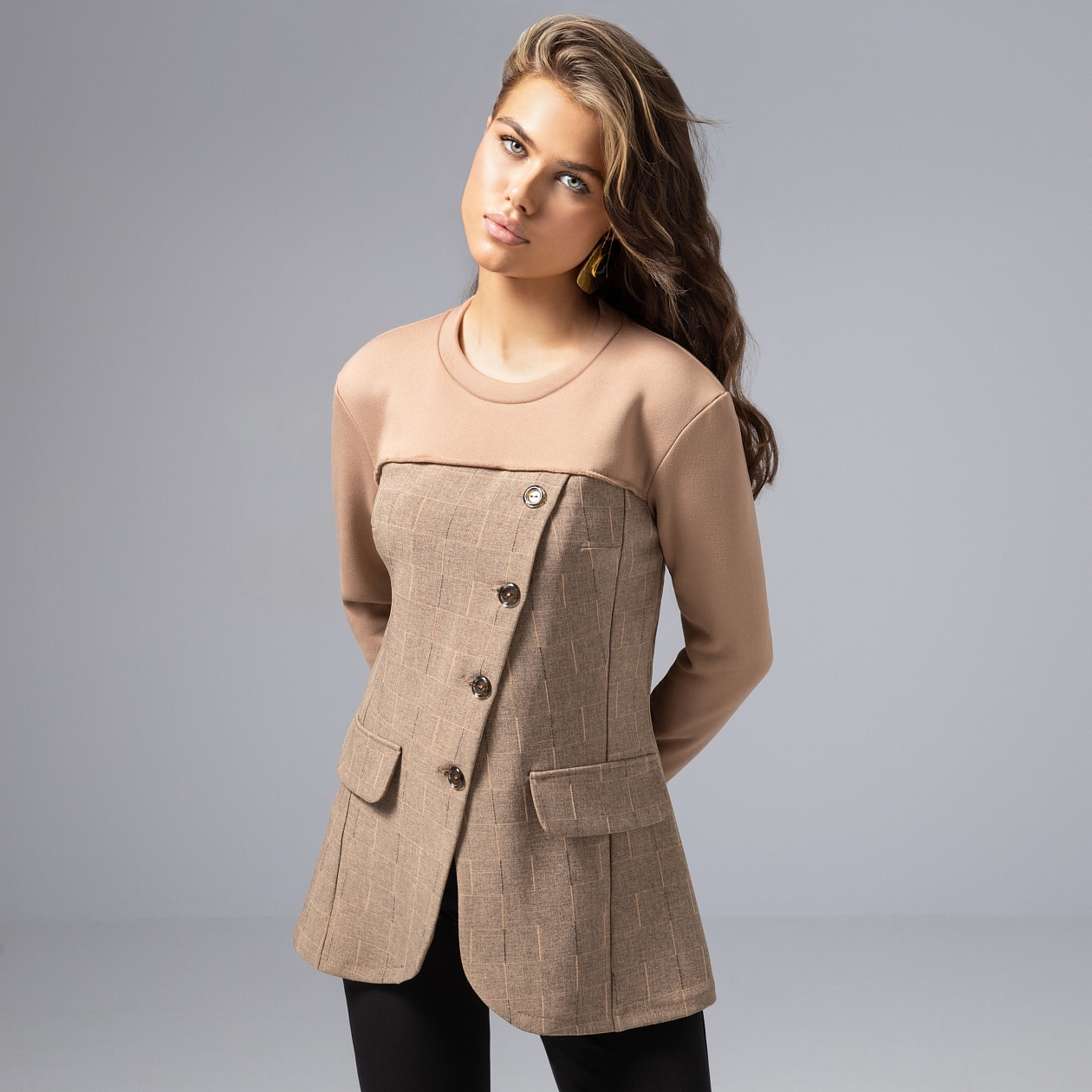 Вкус победы (мокка). Состав: 65% п/э, 30% вискоза, 5% спандекс