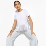 Футболка Хочу такую (white). Состав: 65% п/э, 30% вискоза, 5% стрейч