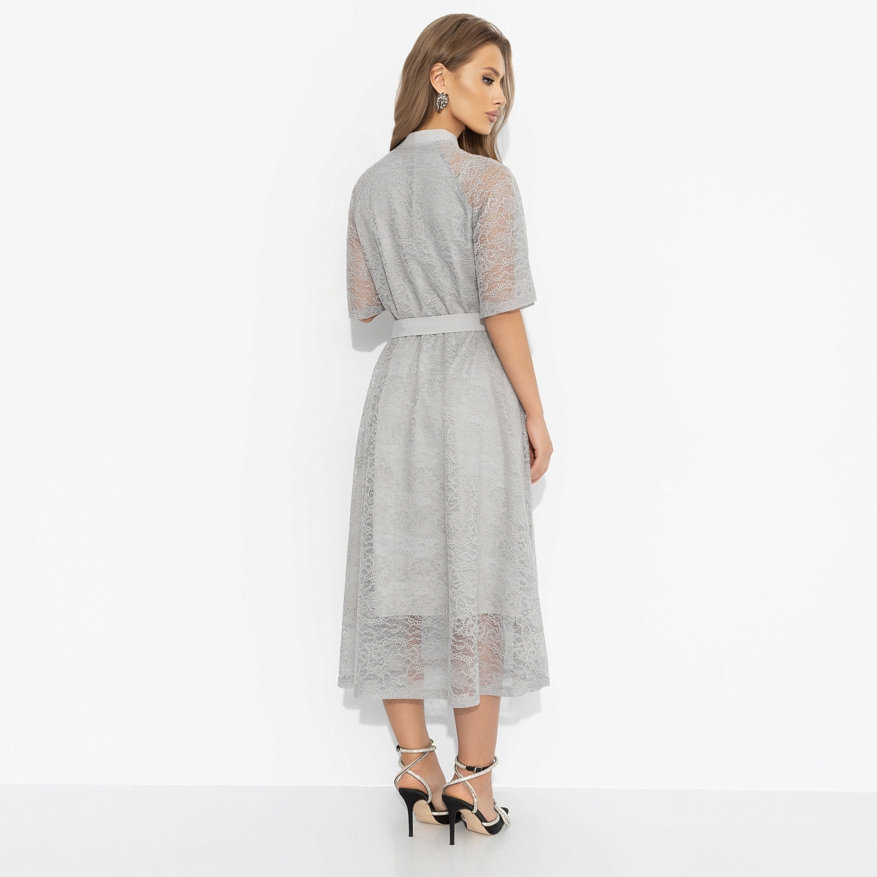 Платье Моя итальянская история (милан, с поясом). Состав: 95% п/э, 5% спандекс