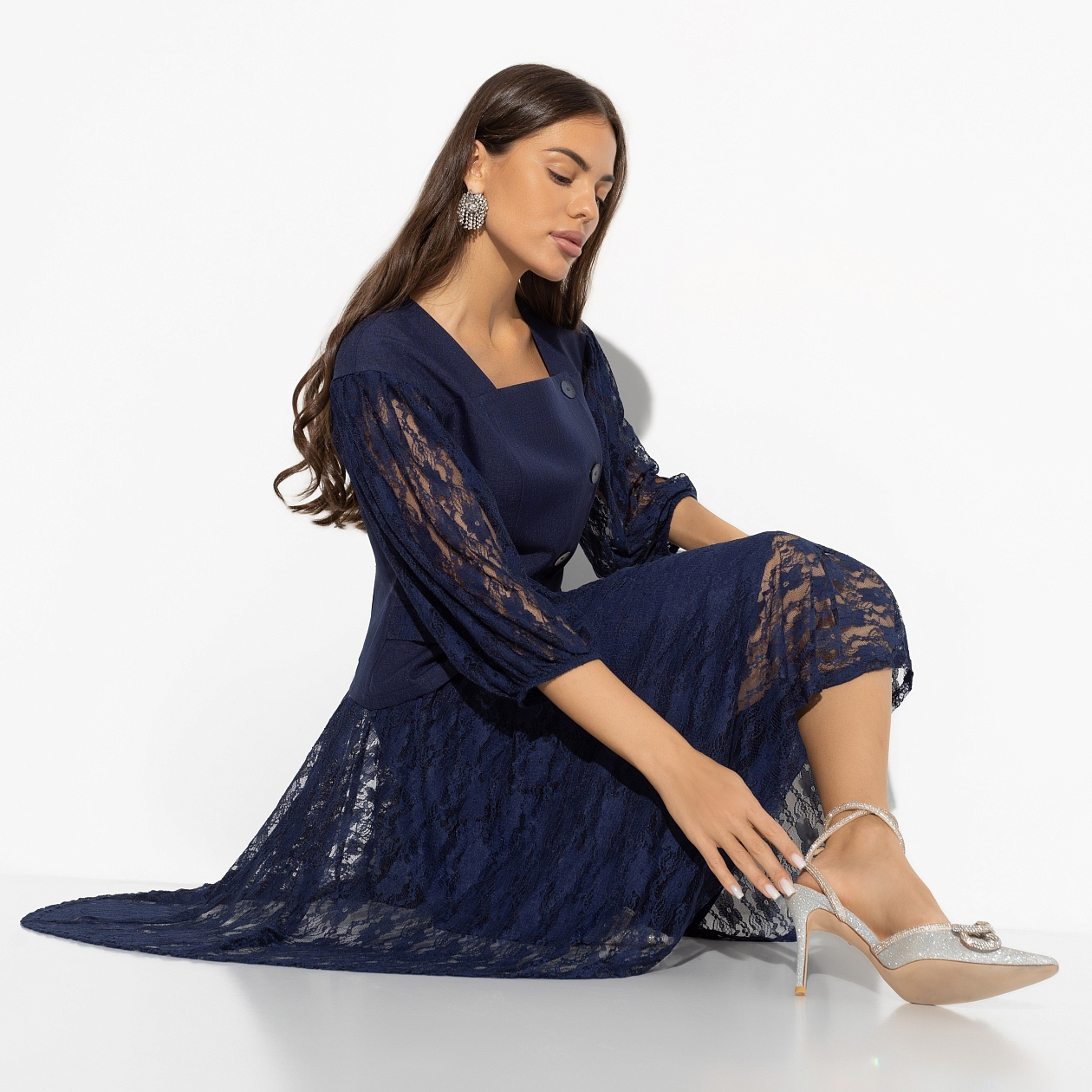 Костюм с юбкой Радую себя (2 в 1, glam). Состав: 95% полиэстер, 5% спандекс