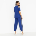 Брючный комплект Нешуточная конкуренция (blue, 2 в 1). Состав: 65% полиэстер, 30% вискоза, 5% спандекс