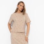 Футболка Каникулы со мной. Состав: 97% хлопок, 3% лайкра