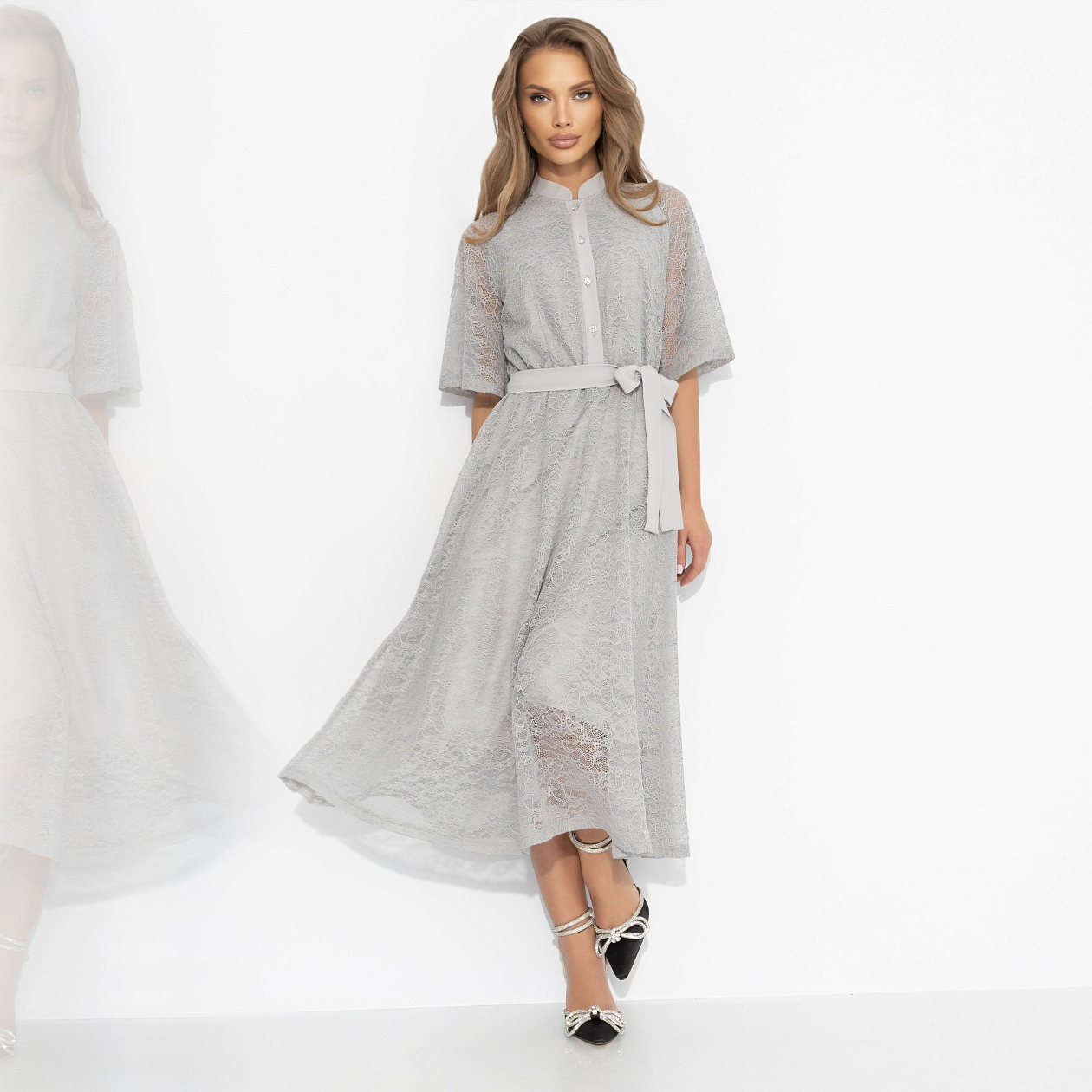 Платье Моя итальянская история (милан, с поясом). Состав: 95% п/э, 5% спандекс