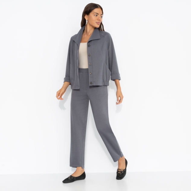 Брючный костюм Идеально с кроссовками (2 в 1, серый) 