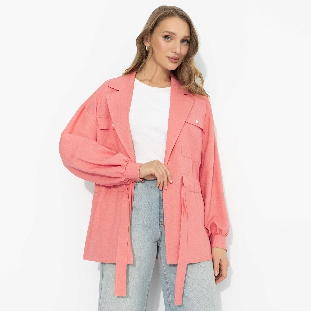 Жакет Чистый стиль. Состав: 50% полиэстер, 50% вискоза