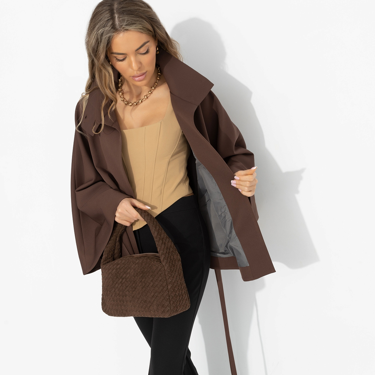 Дикое притяжение (с поясом, брауни). Состав: 95% п/э, 5% эластан