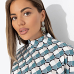 Блуза Вихрь комплиментов. Состав: 65% п/э, 30% вискоза, 5% эластан