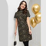 Платье Драгоценная (золотой восторг). Состав: 95% п/э, 5% эластан