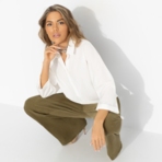 Блуза Твой личный тренд (белая). Состав: 95% полиэстер, 5% эластан